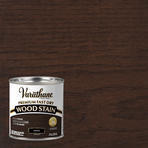 Kona, Varathane Premium Fast Dry Wood Stain-262029, 8 fl oz