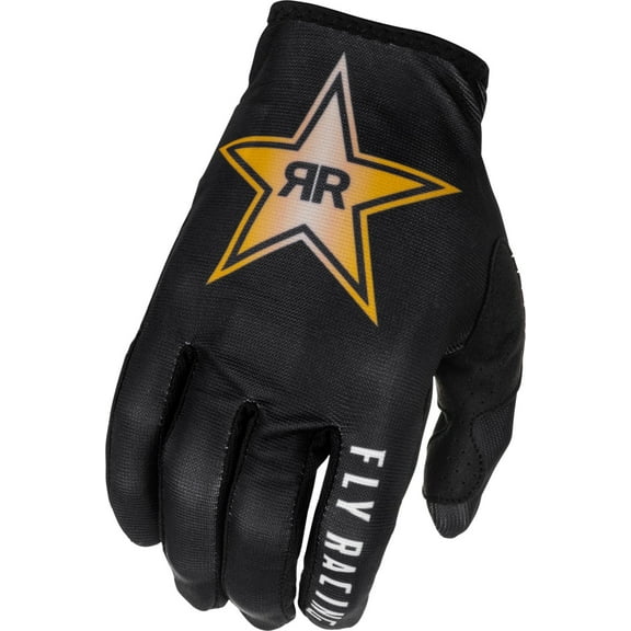 Fly Racing Lite Gloves - Rockstar - 2022 Model - Black/Gold/White 2XL