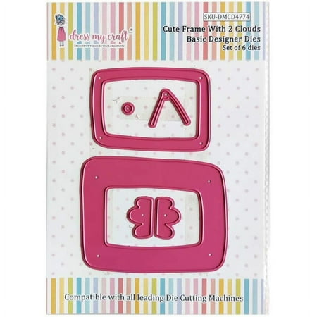UPC: 0194186011933 | Cute Frame With 2 Clouds Designer Dies – Dress My Craft