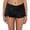 Black, variant on Womens Ruched Mini Shorts Low Waist Ruffle Frill Bloomers Lounge Pajamas Smocked Micro Shorts Sleepwear