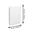 thumbnail image 2 of 4 Hole Metal Loose Leaf Binder, Eco Friendly A4 Document Organizer For Office Business File Storage (White), 2 of 5