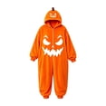 thumbnail image 4 of DHFJKG Plush Animal Onesies Adult Halloween Pumpkin Pajamas Unisex Onesie For Women Men Fuzzy One-Pieces, 4 of 5