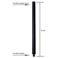 thumbnail image 4 of Sound Town 2-Pack 20" Subwoofer/Speaker Extender Poles, Fits M20 Threading,110 LB Load Capacity,Black (STSD-M20B-PAIR), 4 of 4