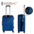 thumbnail image 3 of Juego Set Familiar 4 Maletas Rigidas Ruedas 360 Resistentes azul Grande, 3 of 8