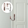 thumbnail image 2 of FRCOLOR Door Lock Chain Stainless Steel Security Chain Guard for Home Use Red Color Durable and Practical 1 Set,4.72"X0.79"X0.79", 2 of 4