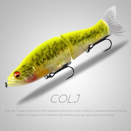 BEARKING-Fishing Lures with Soft Tail Jointed Minnow Wobblers ABS Body SwimBaits Top Fishing Tackle 135mm 1oz