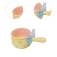 thumbnail image 6 of YWMJZEU 600ml Ceramic Soup Pot with Instant Handle Oven-Baked Rice Bowl for Cereal Chili Yellow, 6 of 9