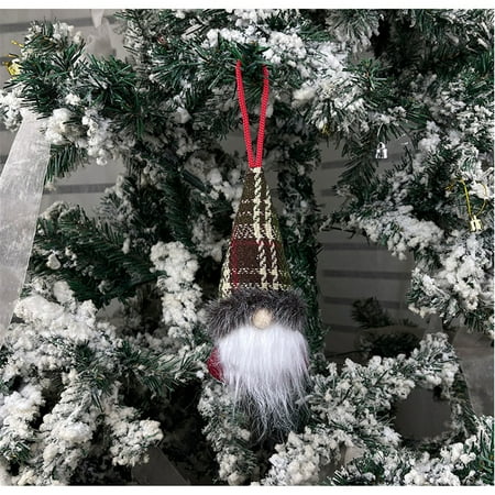 

Ornament pendant holiday pendant holiday ornament Christmas Ball Hat Faceless Baby Pendant Creative Old Man Dwarf Rudolph Doll
