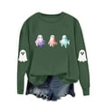 thumbnail image 2 of Heisall Womens Sweatshirts Round Neck Long Sleeve Loose Casual Halloween Print Fall Winter Daily Wear Tops, 2 of 8