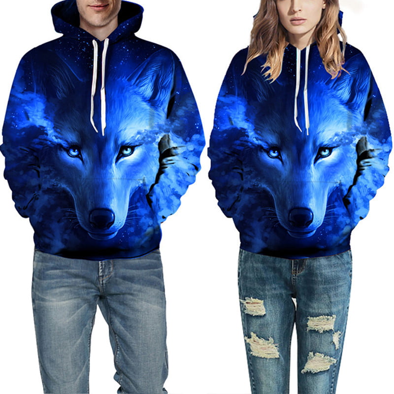Mermaid Scale Blue T-Shirt Hooded with A Pocket Rope Hat Customization Fashion Novelty 3D Mens 