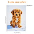thumbnail image 2 of Cute Dogs Garden Flag for Outdoor Deco for Garden Farmhouse Lawn Yard Happy Smile Golden Retriever Flags Durable Colorful Cartoon Puppy Stickers Cute Dog Face Camping Flags for Campsite 28x40 Inch, 2 of 6