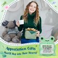 thumbnail image 2 of Muñeca de ganchillo hecha a mano OASSIE Thank You Gift Frog con mensaje, 2 of 7