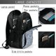thumbnail image 4 of Balery Paisley4 Mochila con carga USB para hombre y mujer - Mochila impermeable y antirrobo para laptop con puerto USB para viajes, trabajo, 4 of 7