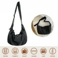 thumbnail image 3 of Handbags for Women, Large Crossbody Shoulder Bag Adjustable Shoulder Strap Hobo Bag (Black), 3 of 10