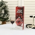thumbnail image 2 of BinKFF Christmas Champagne Wine Gift Bags with Elegant Ribbon Handles, Xmas Tree Gloves Wreath Holiday Wrapping Wine Tote, New Year Birthday Party Favor Decor, 14.2 x 4.7 Inch, 2 of 8
