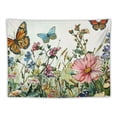 thumbnail image 5 of Fenyluxe  Floral Tapestry, Flower Tapestry Wall Hanging Spring Tapestry Colorful Plant Wildflower Nature Wall Tapestry Botanical Herbs Vintage Tapestry for Bedroom Living Room Dorm, 40x30inch, 5 of 6