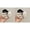 White 2PCS, variant on Gentle And Elegant Thousand Gold Lace Bow Circled Hair Rope Korean Style Fashion White Fabric Intestine Loop Elastic Rubber Band