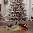 thumbnail image 4 of KLL Christmas Tree Skirt,Party Decorations Farmhouse for Christmas Decorations Holiday Party 48" -Space Adventurer Cat, 4 of 6