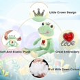 thumbnail image 2 of Soft Frog Plush Stuffed Animal, Long-Leg Plush Frog Doll, Cute Stuffed Frog Plushies Gift for Kids, Creative Plush Frog Decoration, 8.8" (Heart), 2 of 3