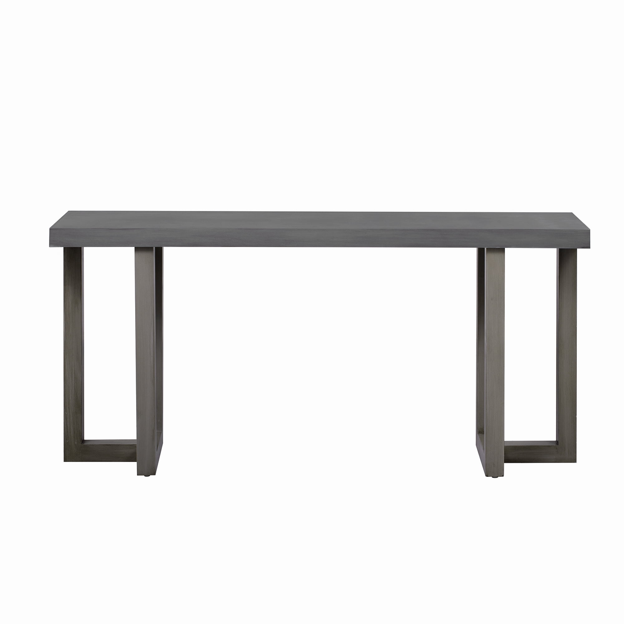 Euroco 63" Console Table, Narrow Sofa Table Behind Couch Entryway Table with Solid Wood Legs, Suitable for Entryway, Hallway, Living Room,Dark Gray