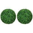 thumbnail image 2 of HOMCOM 2 Pack Artificial Tree Boxwood Topiary Balls for Home Decor, 2 of 9