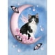 thumbnail image 1 of Pintura de diamantes (DE5832) 5D Mosaico cuadrado Craft DIY Moon Cat Poster Decor 20X30cm Hugtrwg Para estrenar, 1 of 1