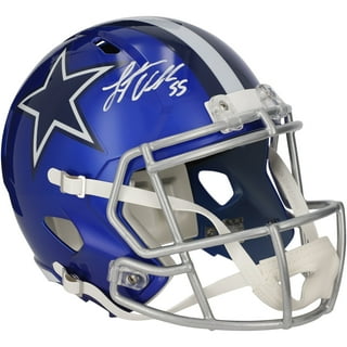 Ezekiel Elliott Signed Dallas Cowboys Blaze Replica Helmet Feed Me