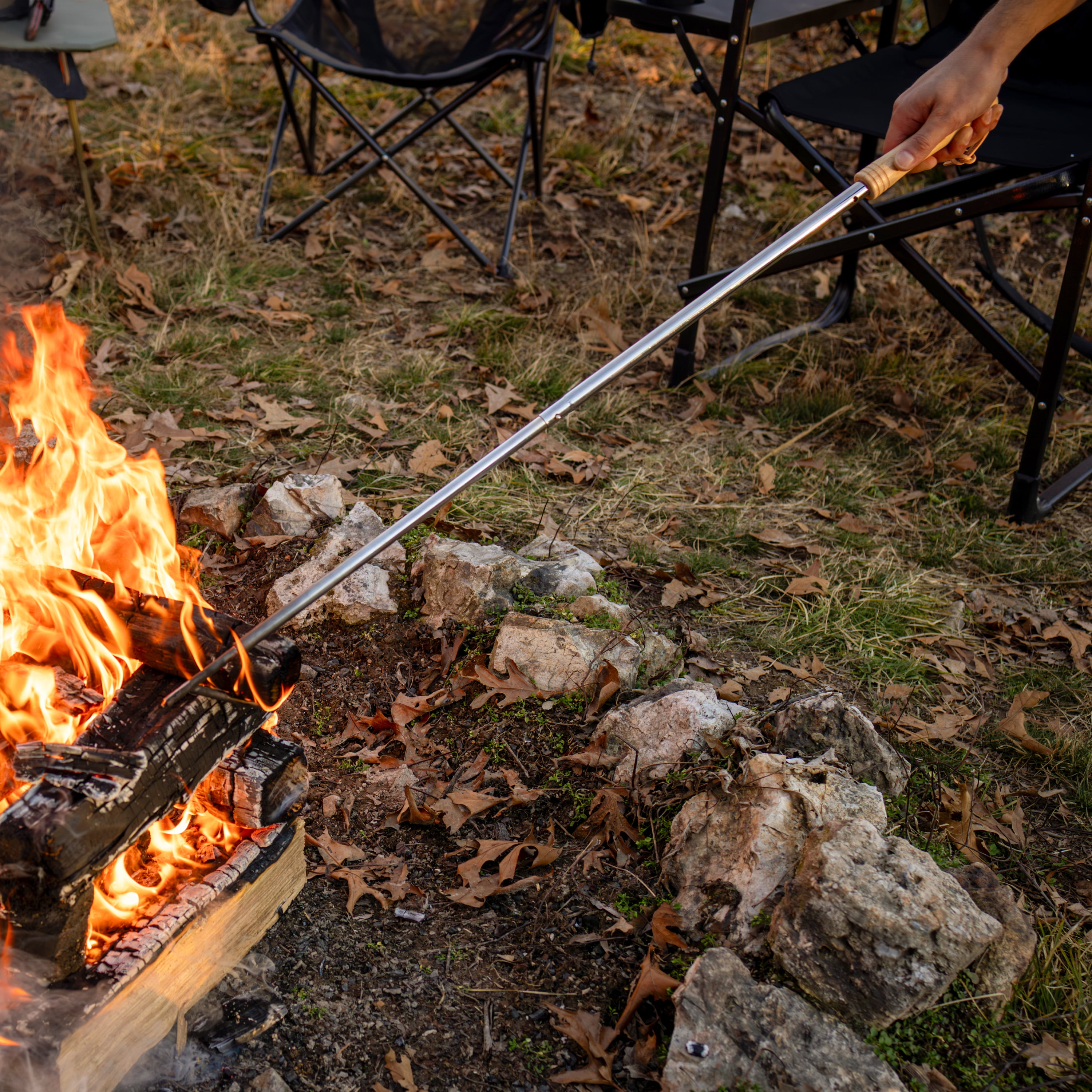 Ozark Trail Extendable Fire Poker, 30 inches, For Stoking Fires