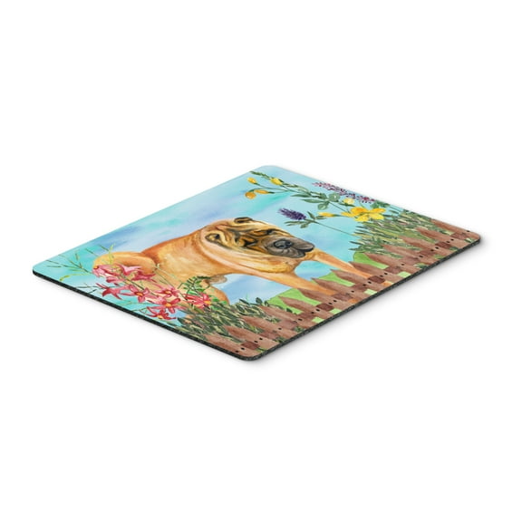 Shar Pei Spring Mouse Pad Hot Pad or Trivet