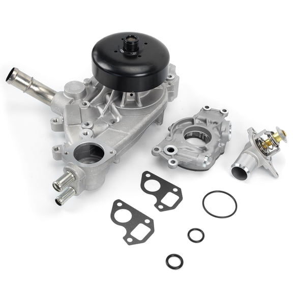 MOCA AUTOPARTS High Volume Oil Pump with Water Pump Thermostat Fit for 2006 Chevrolet Express 3500 6.0L & 2006 Chevrolet Silverado 1500 4.8L