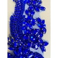 thumbnail image 4 of 1 par de parches de cristal hechos a mano con cuentas corpiño encaje DIY apliques parches accesorio para ropa de vestir 35X12cm (Blue), 4 of 12