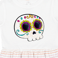 thumbnail image 4 of Inktastic Cute Sugar Skull for Day of the Dead Girls Toddler Dress, 4 of 5