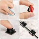 thumbnail image 2 of 20 clips para cables (negros), clips para luces exteriores, organizadores de cables, clips autoadhesivos para cables, miniganchos para cables, soporte para gestión de cables de escritorio., 2 of 4