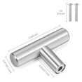 thumbnail image 2 of Paquete de 10 pomos y tiradores de acero inoxidable para armarios y cajones, herrajes para muebles, modernos tiradores para cajones y armarios de cocina y baño., 2 of 6