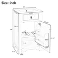 thumbnail image 2 of Harper & Bright Designs 20" Small Bathroom Vanity Sink Combo with Drawers, Bathroom Floor Cabinet with Shelf and Soft Close Door, Gray, 2 of 13