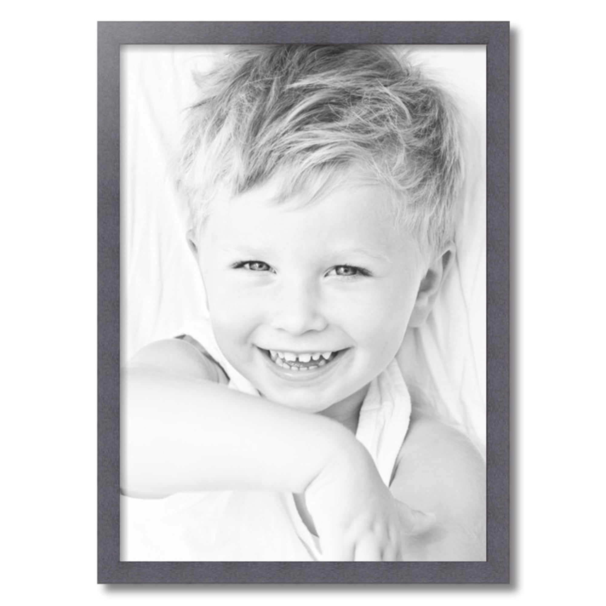 ArtToFrames 20x28 Inch Tungsten Picture Frame, This Gray MDF Poster Frame is Great for Your Art or Photos, Comes with 060 Plexi Glass (4640)