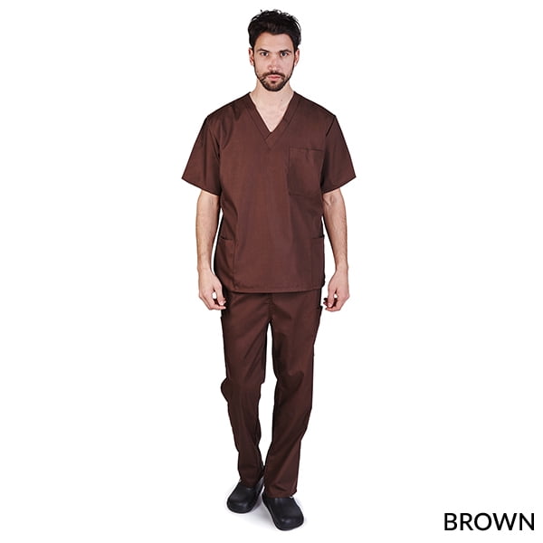 M&M SCRUBS Ensemble de Sarrau pour Hommes Haut de Sarrau Médical et Pantalon