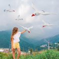 thumbnail image 3 of YSTIANN 8Pcs Realistic Seagull Balloons, Large Flying Inflatable Decor for Beach Pool Parties, Summer Hawaiian Outdoor Decorations WJ85-5265, 3 of 4