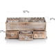 thumbnail image 5 of 3 cajones - Caja de almacenamiento de cosméticos de madera para el almacenamiento ordenado y organizado de herramientas de maquillaje, pequeños accesorios en el hogar y la oficina Tocadores y encimera de baño (rústico) Vhermosa CZMR-ST6, 5 of 7