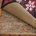 thumbnail image 3 of Mohawk Home Prismatic Let It Snow Plaid Red Contemporary Theme Christmas Precision Printed Scatter, 2'x3'4", Red, 3 of 6