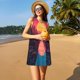 thumbnail image 3 of Fotbe Neon Sunset Cyberpunk Cityscape Vestido de Verano sin Mangas para Mujer – Vestido Midi Línea A, Estilo Camiseta Floral, Vestido Playero Casual y Fluido, 3 of 7