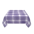 thumbnail image 3 of YFYANG Square Polyester Table Cloth, 54" x 54" Reusable Table Cover Kitchen Dining Room Purple Abstract Watercolor Plaid Decorative Tablecloths for Tables of 2-4 People, 3 of 8