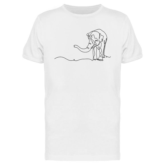 Elephant Wildlife T-Shirt Men -Image by Shutterstock, Male Large