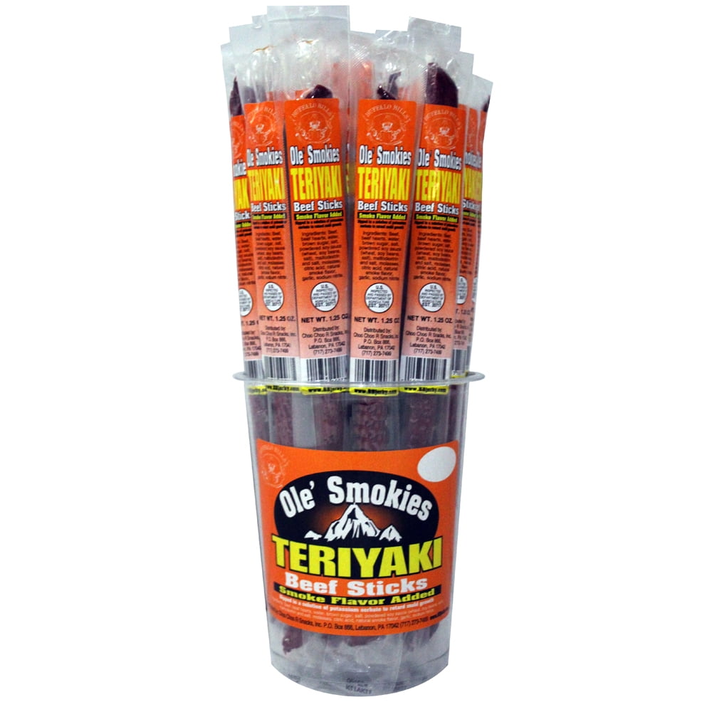 Buffalo Bills 15-ct Teriyaki Ole Smokies (Beef Sticks) – Two 15-ct Tubs