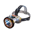thumbnail image 4 of Linterna frontal LED, luz de cabeza, diadema ajustable, linterna impermeable, frontal recargable para escalada en roca, senderismo, trabajo nocturno, 4 of 8