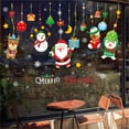 thumbnail image 2 of Xinwanna 2Pcs Christmas Window Stickers Water Proof Colorful Double-side Multi-style Xmas Holiday Window Static Clings for Stores (Type 14), 2 of 13