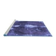 thumbnail image 2 of Ahgly Company Machine Washable Indoor Rectangle Abstract Blue Modern Area Rugs, 6' x 9', 2 of 4