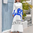 thumbnail image 4 of Vestido largo Kentucky Race Horse vestidos de verano para mujer vestido de noche, 4 of 5