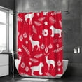 thumbnail image 2 of Coolnut Bath Shower Curtain Liners Bear and Deer 60x72in Polyester Waterproof with 12 Curtain Hooks, 2 of 6