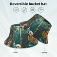 thumbnail image 2 of Kdxio Reflective Bucket Hat - Baroque Floral Still Life Print Bucket Hat for Men,Women, 2 of 6